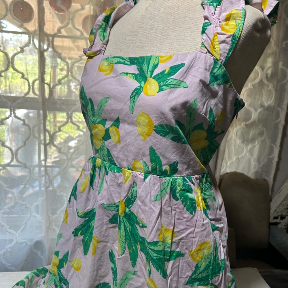 J. Crew Lemon Print High Low Dress - Picture 4 of 12